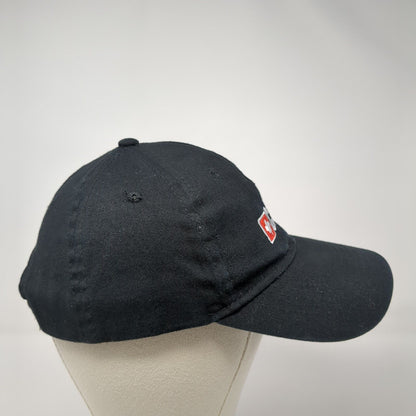 Canada Snapback Hat Black One Size Adjustable Embroidered Patriotic Cotton