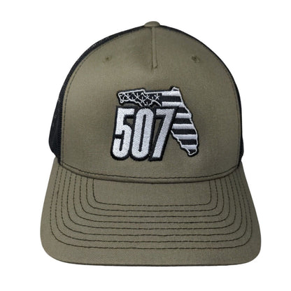 507 Snapback Trucker Hat Multicolor One Size Embroidered Mesh Back Richardson