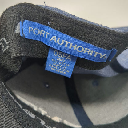 Port Authority Snapback Hat Blue OSFM FNT Idaho Flexfit 110 Polyester Structured