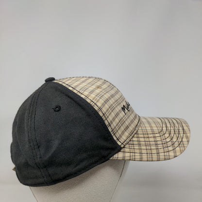 Mohegan Sun Strapback Hat Multicolor OSFA Adjustable Embroidered Plaid Cotton