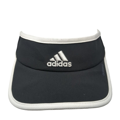 Adidas 3 Stripes Strapback Visor Hat Black One Size Adjustable Outdoor