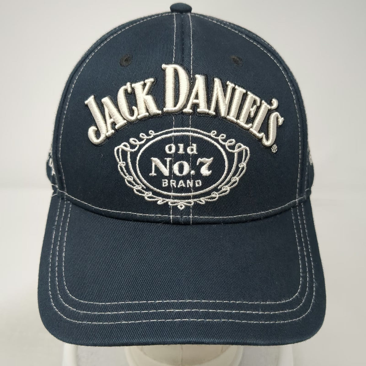 F&M Co Jack Daniel's Baseball Cap Blue One Size Slideback Embroidered Hat