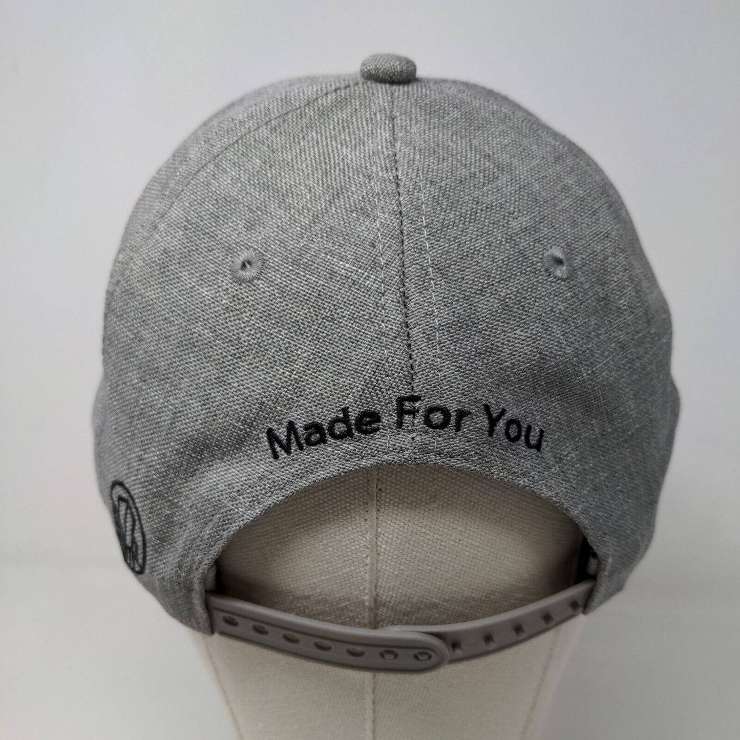 Urban Roots Hemp Co Men's Snapback Hat Gray Embroidered Logo