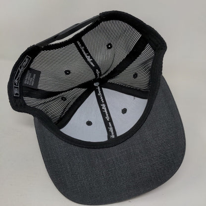 On Swann Snapback Mesh Back Trucker Hat Gray One Size Branded Bills