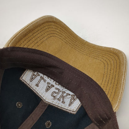 Legacy Trucker Hat Brown One Size Alaska Skagway Patch Mesh Back Snapback Cotton