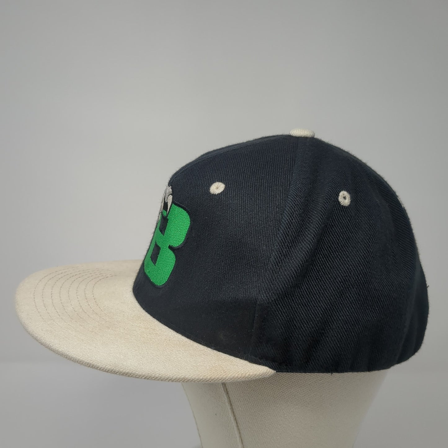Claw Snapback Hat Black One Size Adjustable Embroidered Logo Colorblock