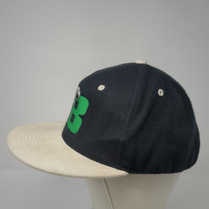 Claw Snapback Hat Black One Size Adjustable Embroidered Logo Colorblock