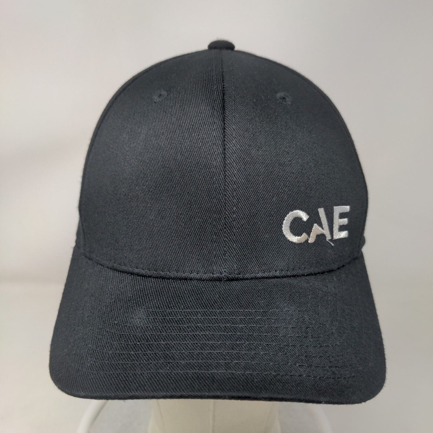 CAE Fitted Hat Black Small-Medium Embroidered 6 Panel Flexfit Yupoong