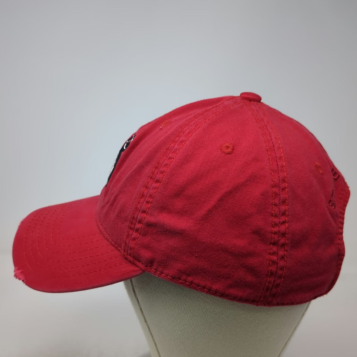 Otto Baseball Cap Red One Size Skunk Mascot Stinker Stores Boxer Embroidered Hat