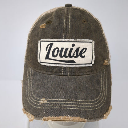 Louise Snapback Trucker Hat Multicolor OS Adjustable Mesh Back Distressed YPO