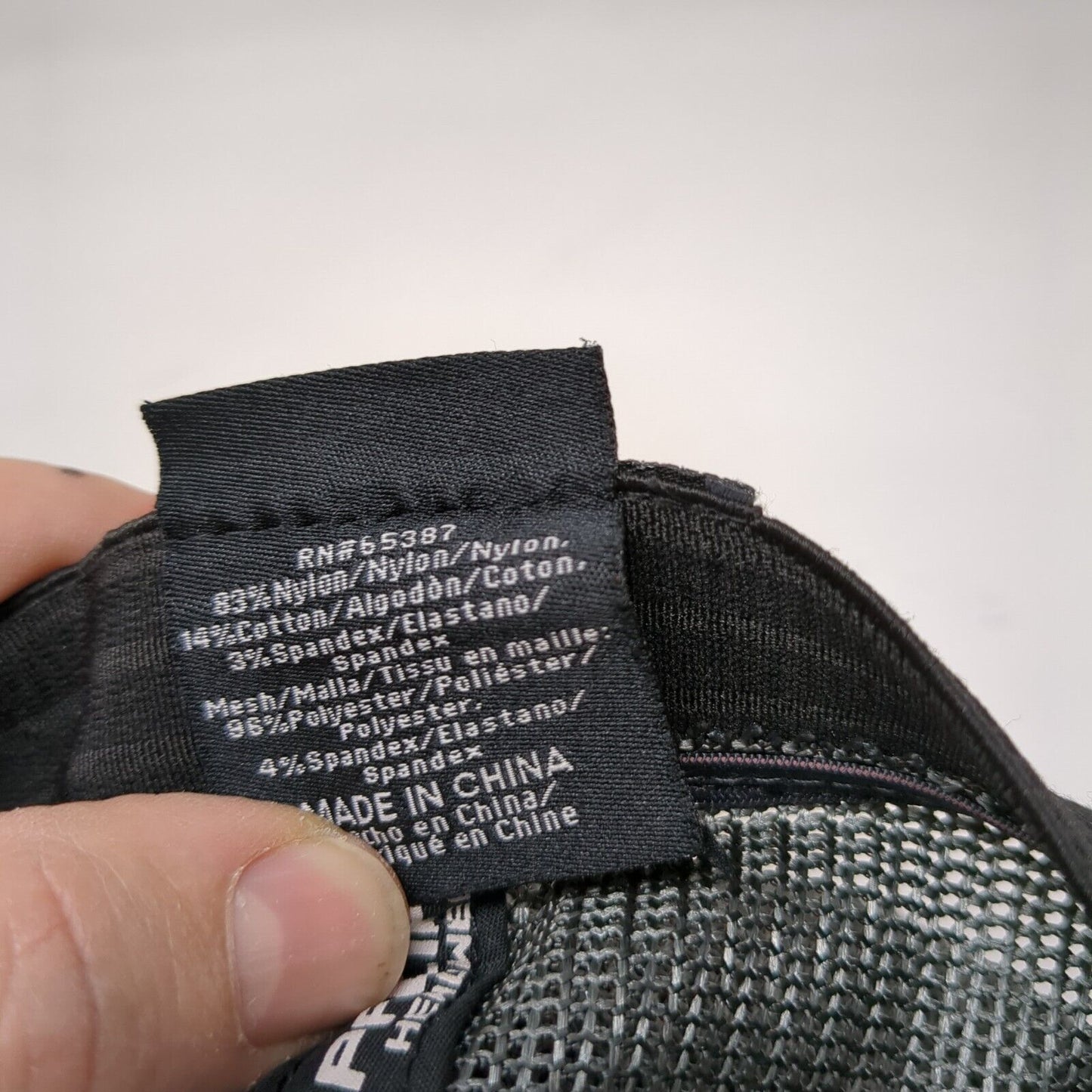 Letter N Fitted Trucker Hat Gray 6 7/8-7 3/8 Mesh Back Embroidered Pro Model