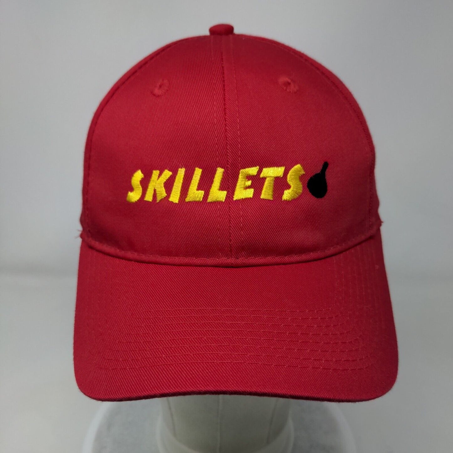 Skillets Slideback Hat Red One Size Solid Embroidered Port Authority