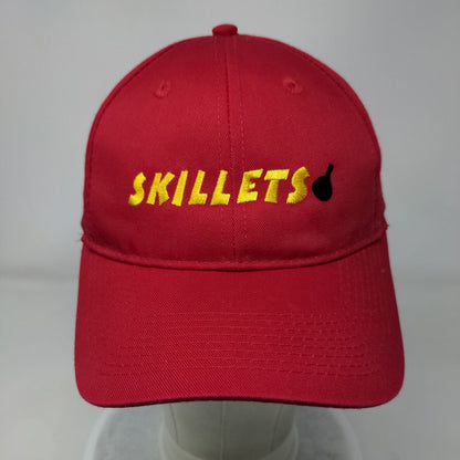 Skillets Slideback Hat Red One Size Solid Embroidered Port Authority