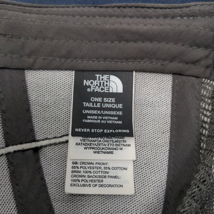 The North Face Men's Snapback Mesh Back Hat Gray Blue Size OS Patch Logo
