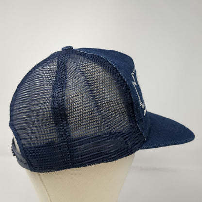 Royce AT&T Fiber Optics Washington Blue OS Trucker Hat Snapback Mesh USA Vintage
