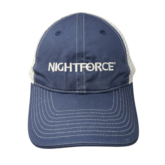 Night Force Trucker Hat Blue One Size Adjustable Mesh Back Reggie Matthews