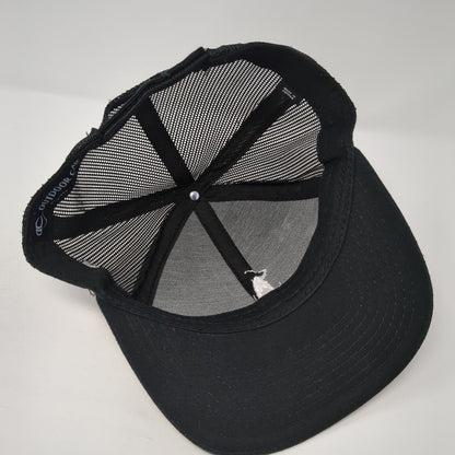 18 Fore Life Strapback Trucker Hat Black OS Adjustable Embroidered Outdoor Cap