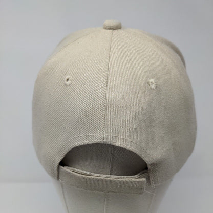 United States Air Force Tactical Fighter Squadron Strapback Hat Tan OSFA 6 Panel