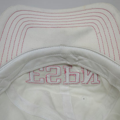 ESPN Baseball Cap White Pink One Size Chicago ESPN Zone Slideback Cotton Hat