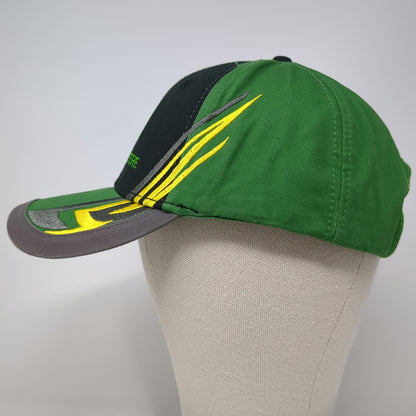 John Deere Baseball Cap Green Black Gray One Size Embroidered Graphic Logo Hat
