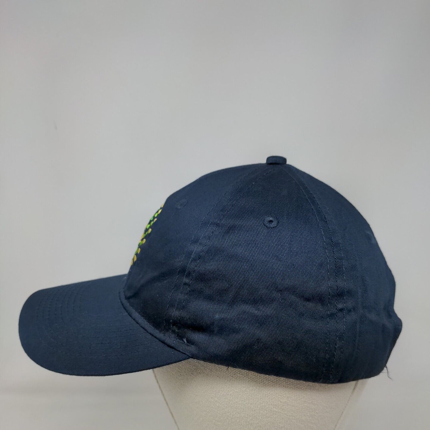 Trulieve Strapback Hat Blue One Size Embroidered Solid Port & Company