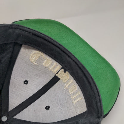 Compton SSUR+ Snapback Hat Black OS Adjustable Embroidered The Classics Yupoong
