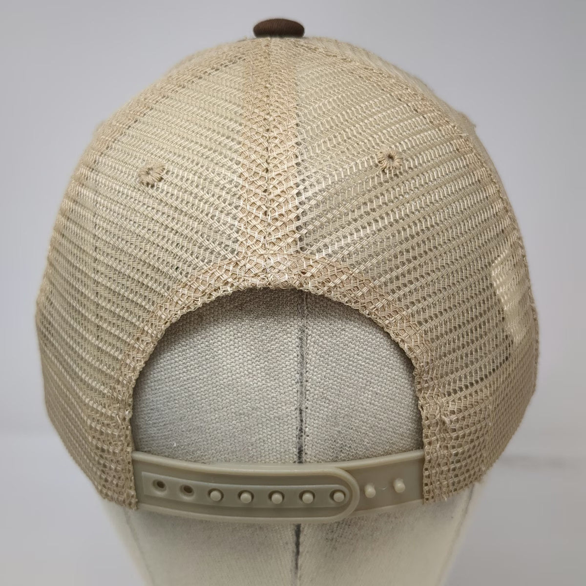Invasion Trucker Hat Brown One Size Cork Cabo Mexico Anchor Patch Nautical Cap