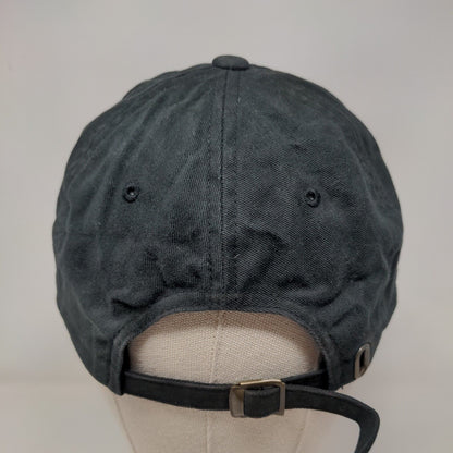 Re/Done Slideback Hat Black Embroidered Lips Logo 100% Cotton Adjustable