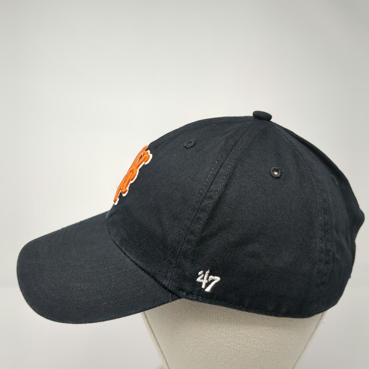 New York Mets MLB '47 Baseball Cap Black One Size Embroidered Adjustable Hat