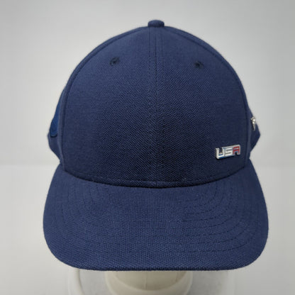 USA 2018 Snapback Golf Hat Blue One Size Adjustable Patriotic Emblem New Era