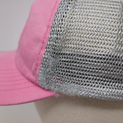 US Air Force Snapback Trucker Hat Pink One Size Mesh Back Embroidered