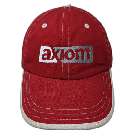 Adams Baseball Cap Red One Size Axiom Logo Slideback Contrast Stitching Hat