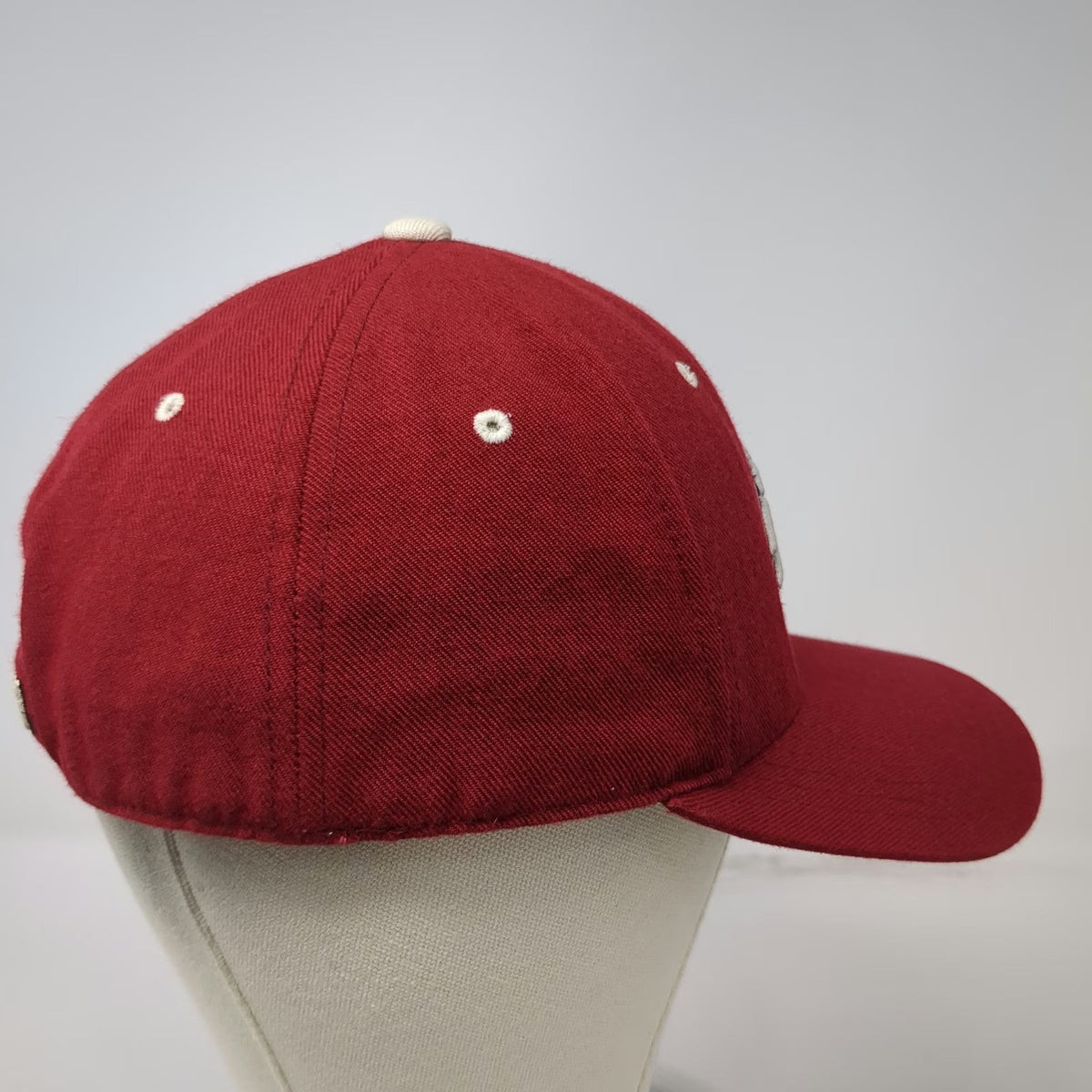 Washington State Cougars NCAA Zephyr Cap Red White Black 7 3/8 Fitted WSC Wazzu