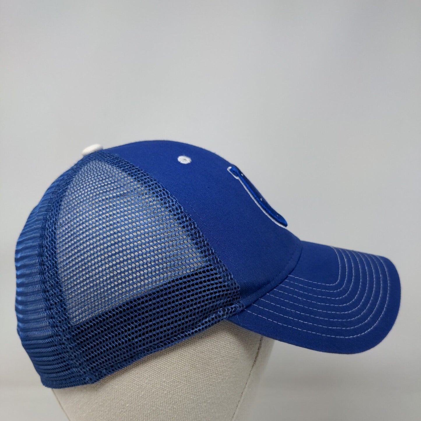 NFL Team Apparel Indianapolis Colts Fitted Mesh Back Hat Blue OS Embroidered