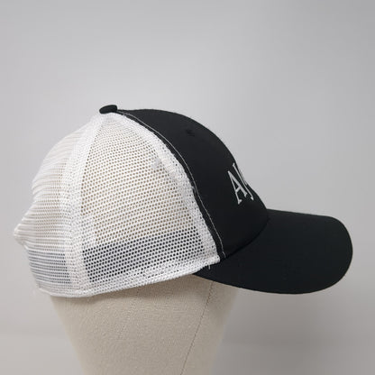 AJGA Snapback Trucker Hat Black OS Adjustable Embroidered Mesh Back Imperial