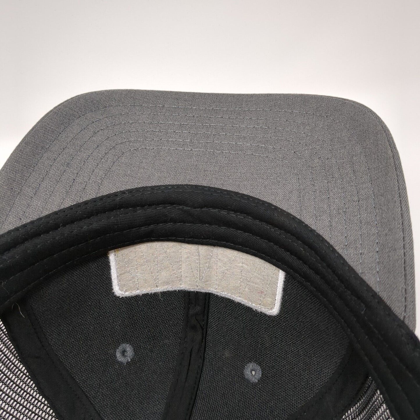 Russell Worldwide Snapback Trucker Hat Gray One Size Mesh Back The Boat Monkey