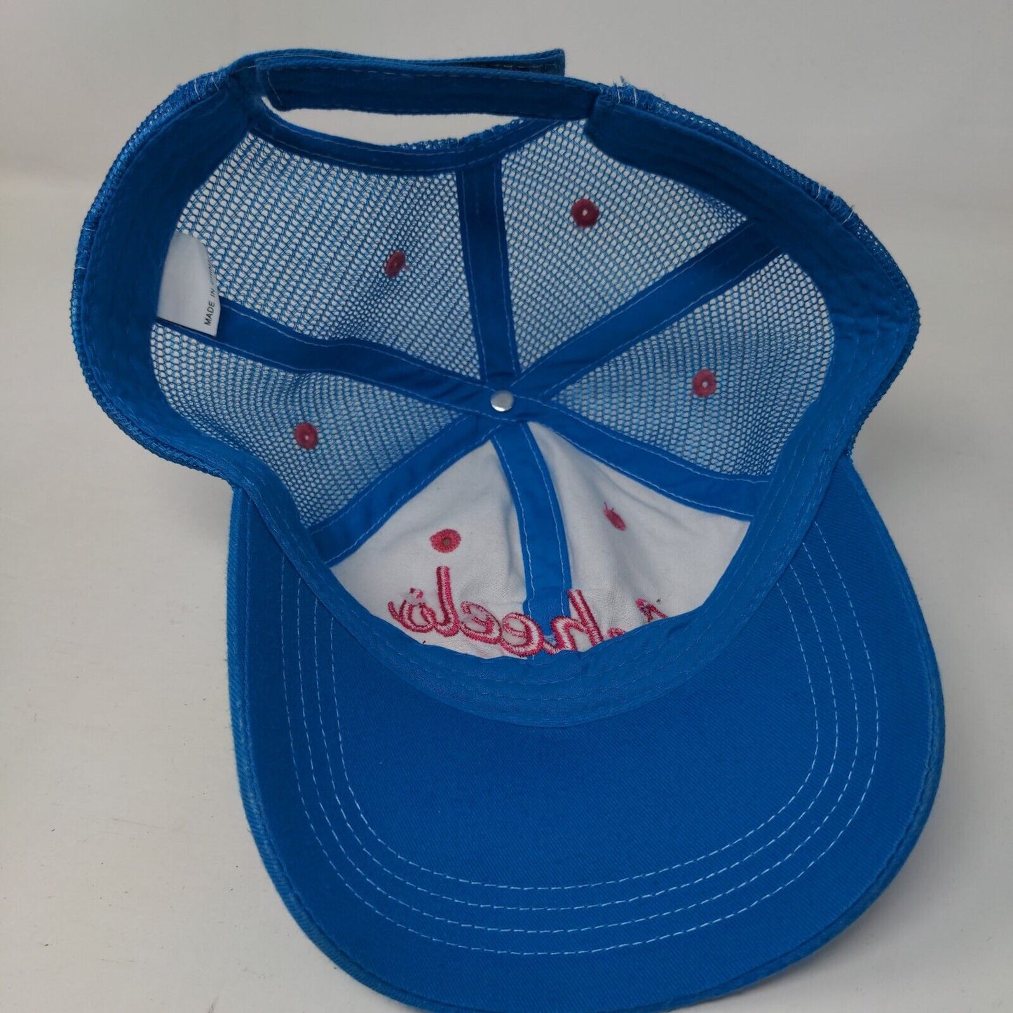 Scheels Since 1902 Strapback Trucker Hat Blue One Size Mesh Back