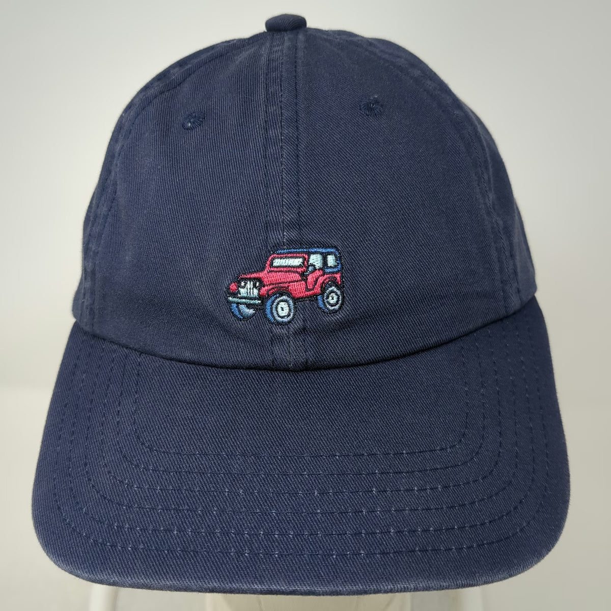 Vineyard Vines Blue One Size Baseball Cap Red SUV Jeep Off-Road Truck Cotton Hat