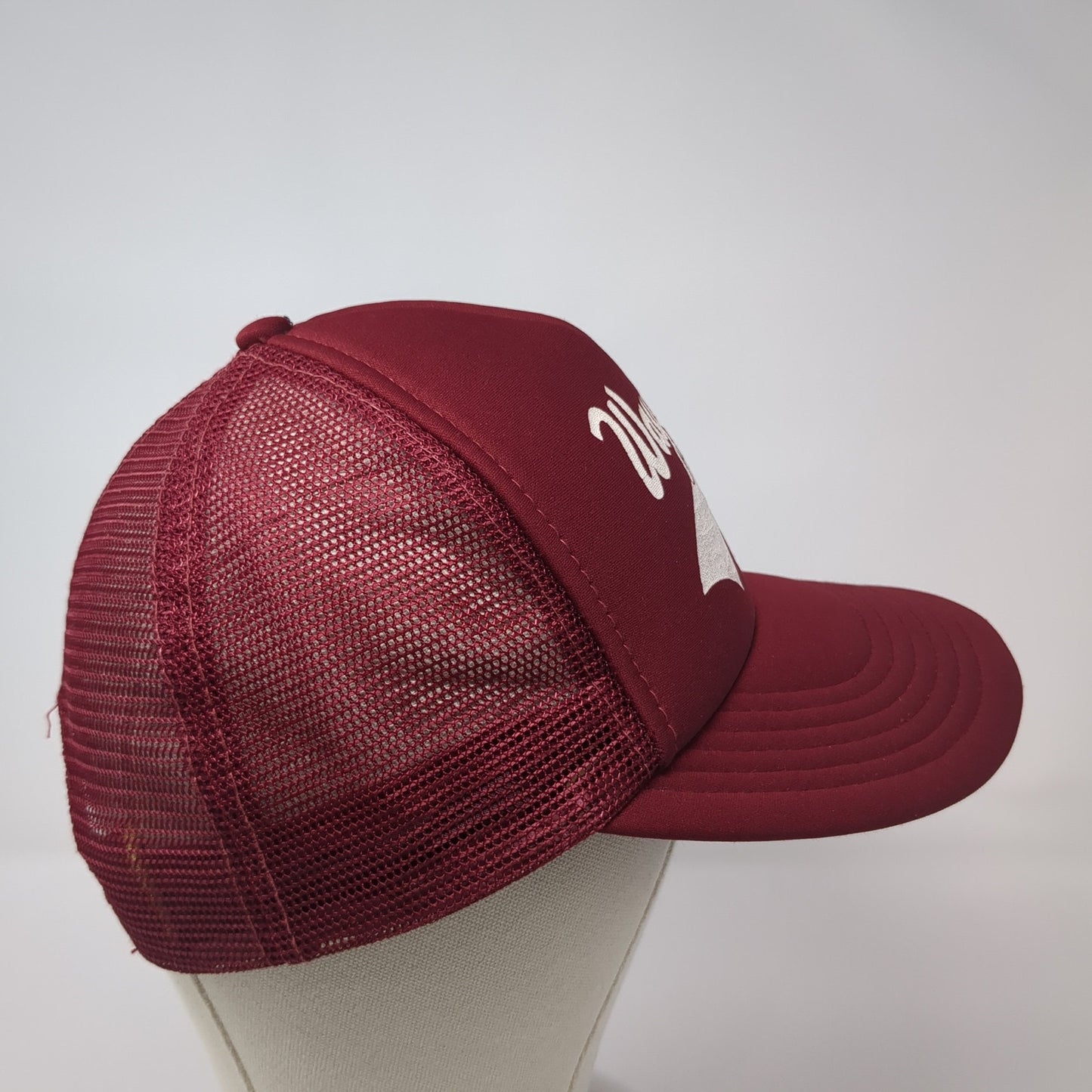 Waycinden Snapback Trucker Hat Red Medium Mesh Back Designer Award