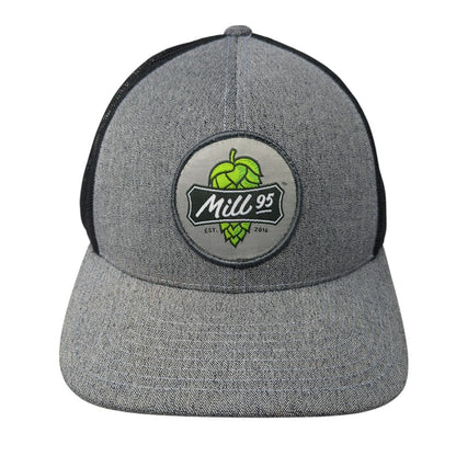 Mill95 Est 2016 Snapback Trucker Hat Gray OS Adjustable Mesh Pacific Headwear