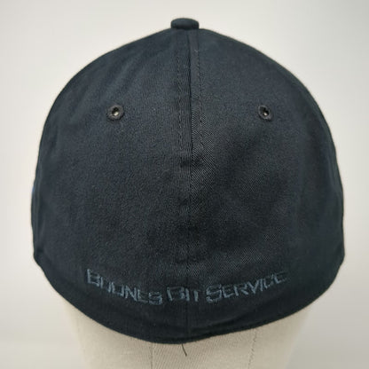 Baseball Cap Black XL Hook N' Bull Smith Bits Schlumberger Hat Boones Bit Oil