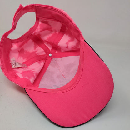 Justice Girl's Strapback Tie Dye Hat Pink Size OSFA Dance Logo