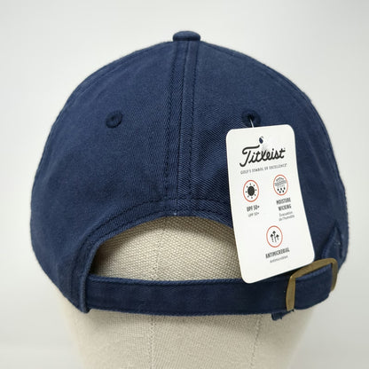 Titleist Baseball Cap Blue One Size Burns & Wilcox Slideback Adjustable Golf Hat