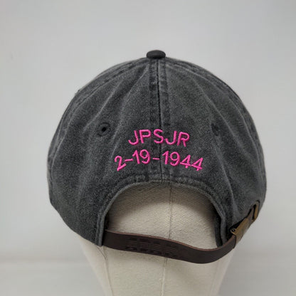 70! Slideback Hat Gray One Size Adjustable Embroidered Vented Holes Adams
