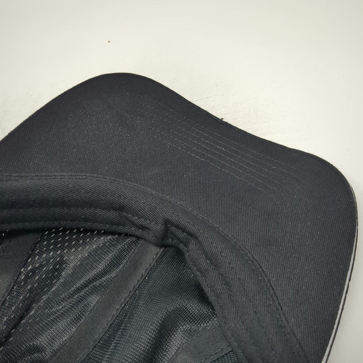 Tough Headwear Baseball Cap Black One Size Mesh Runner Slideback Hat Breathable