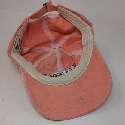 Old Hookers Bait & Tackle Slideback Hat Pink One Size Embroidered