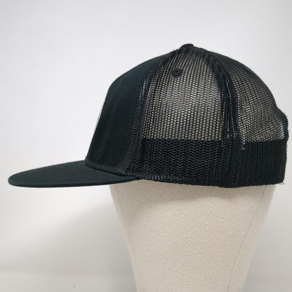 NPA Powersports Auction Black Trucker Hat OSFM Snapback Mesh Motorcycle Patch