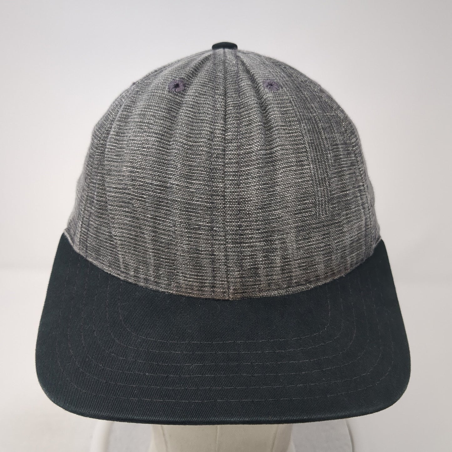 Unbranded Slideback Hat Gray One Size Adjustable Leather Strap Blank