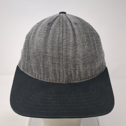 Unbranded Slideback Hat Gray One Size Adjustable Leather Strap Blank