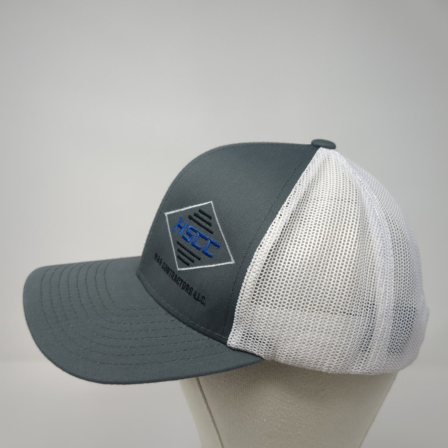 HSCC N&S Contractors LLC Snapback Trucker Hat Gray One Size Mesh Back